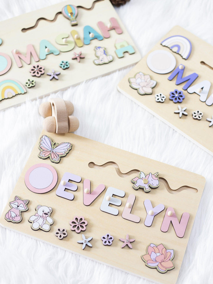 Customised Name Puzzle, First Birthday Gifts, Personalised Montessori Toys - Customized Toy