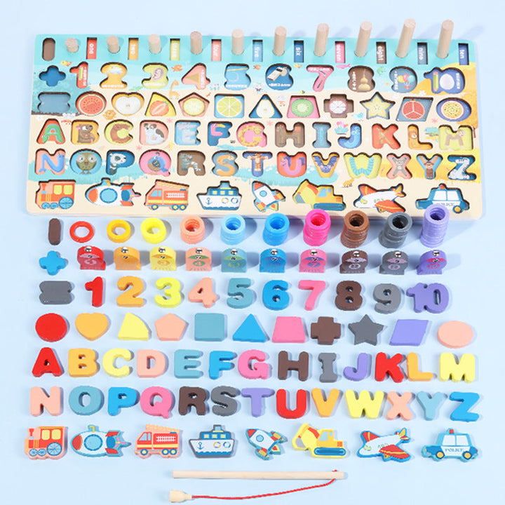 Montessori Fish and Numbers Counting Toy Kids Math Learning Toy Number ...