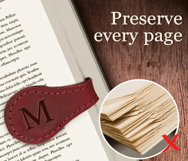 Personalized Leather Bookmark