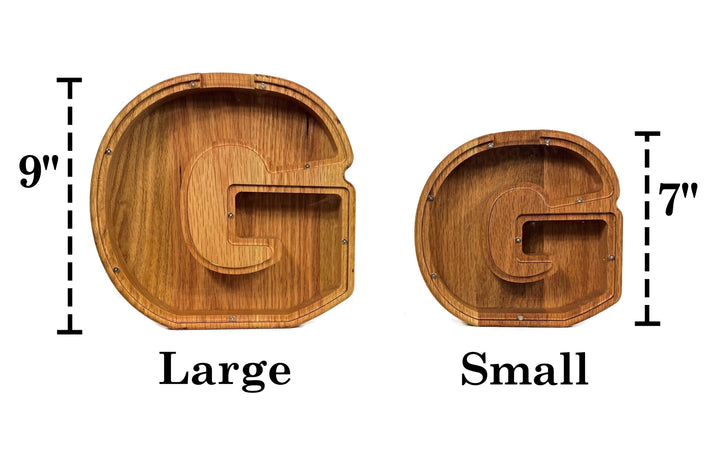 Personalized DIY Custom Wooden Letters Coin Bank - Customized Toy