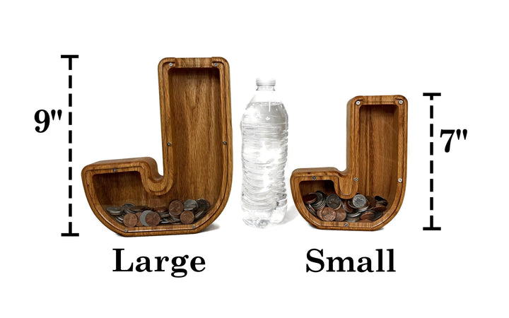 Personalized DIY Custom Wooden Letters Coin Bank - Customized Toy