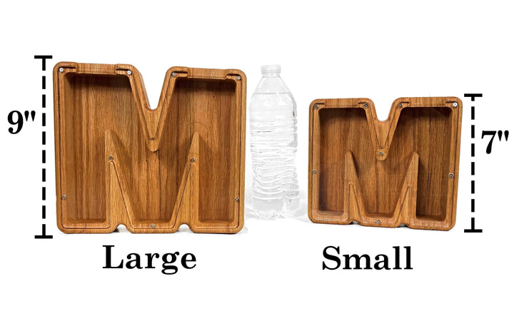 Personalized DIY Custom Wooden Letters Coin Bank - Customized Toy