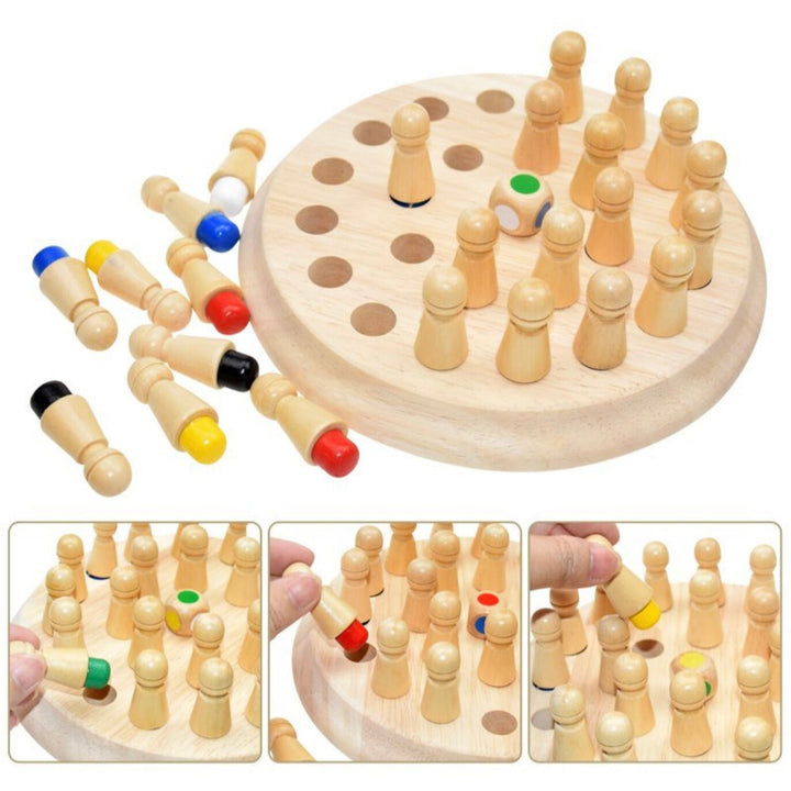 Wooden Memory Game for Toddlers Kids Matching Game Cognitive Skills Le ...